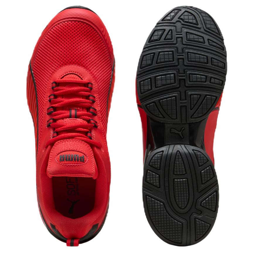 PUMA Magnetic Abrasion Resistant Low top Running Shoes Unisex Red Black