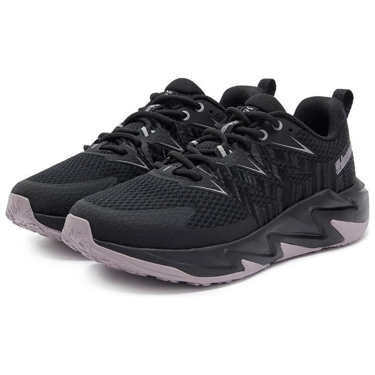361° Yushan 2 Abrasion Resistant Cushioning Breathable Low top Casual Running Shoes Women’s Black Purple