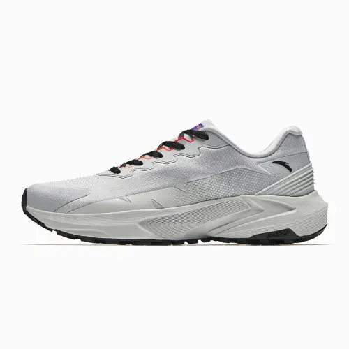 Anta Cushioning, Wear Resistant Low top Trail Running Shoes Men's Gray White