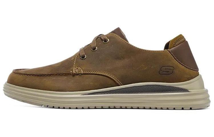 Skechers Proven Leather Men's Casual Shoes Men's Dark Brown