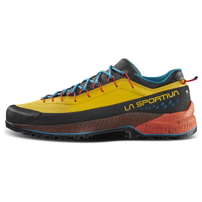 LA SPORTIVA Leather Comfortable Abrasion Resistant Abrasion Resistant Low top Outdoor Shoes Unisex Yellow