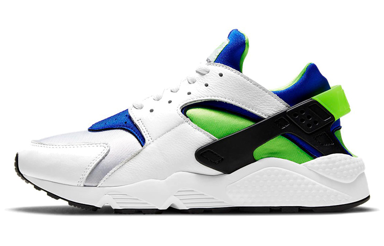 Кроссовки Nike Air Huarache (бело-сине-зеленые)