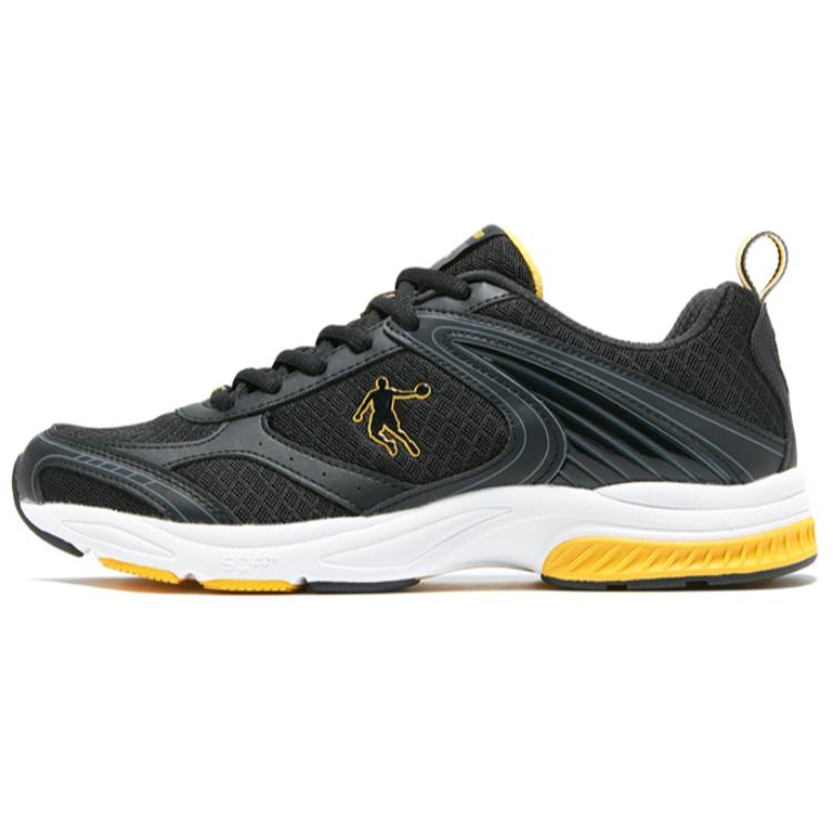 QIAODAN Abrasion Resistant Abrasion Resistant Low top Running Shoes Men’s Black Yellow