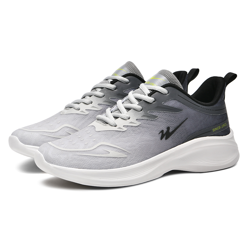 Binary Cushioning Rebound Lightweight Breathable Slip Resistant Low top Running Shoes Men’s Phantom Gray