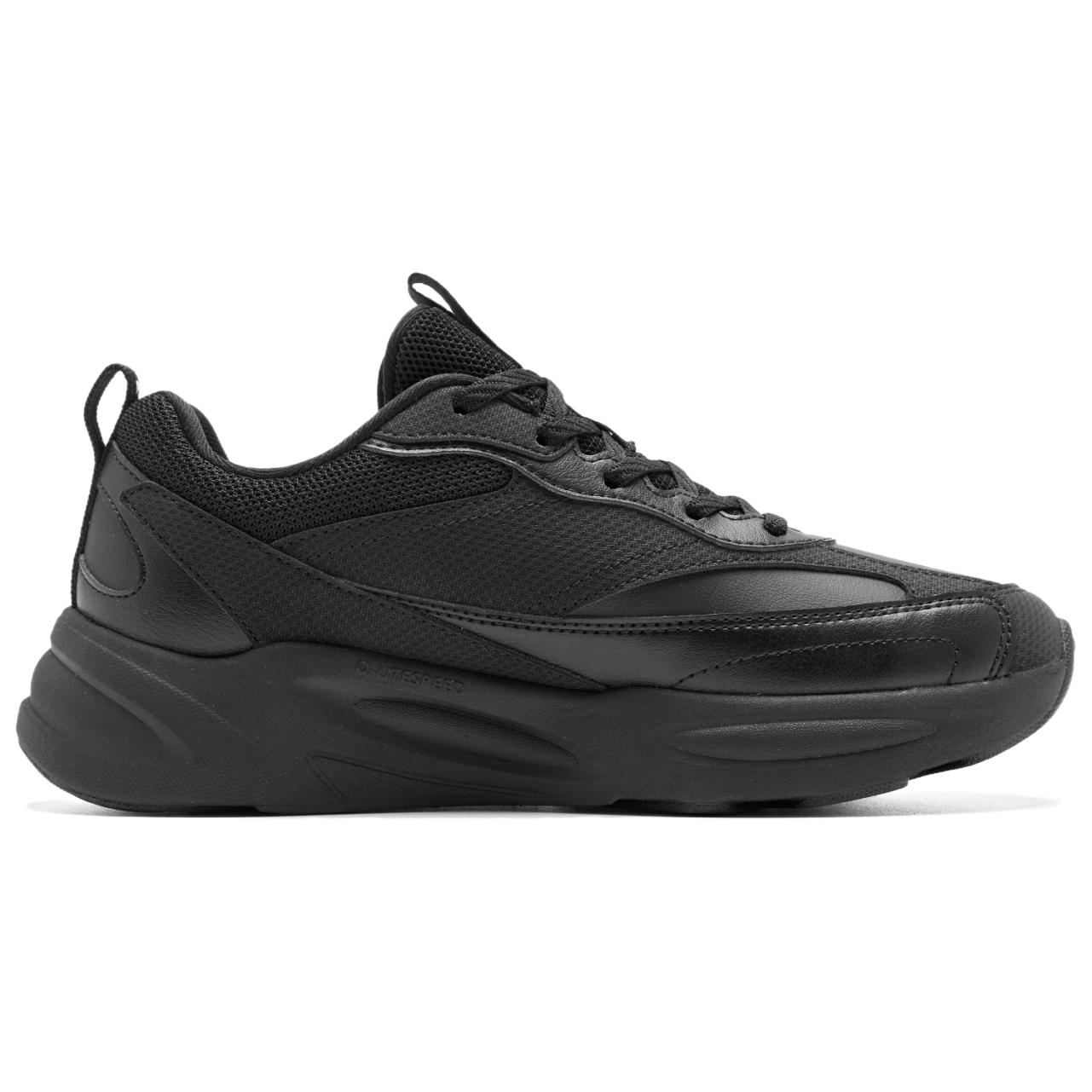 QIAODAN Slip Resistant Abrasion Resistant Slip Resistant Abrasion Resistant Low top Running Shoes Women’s Black Gray