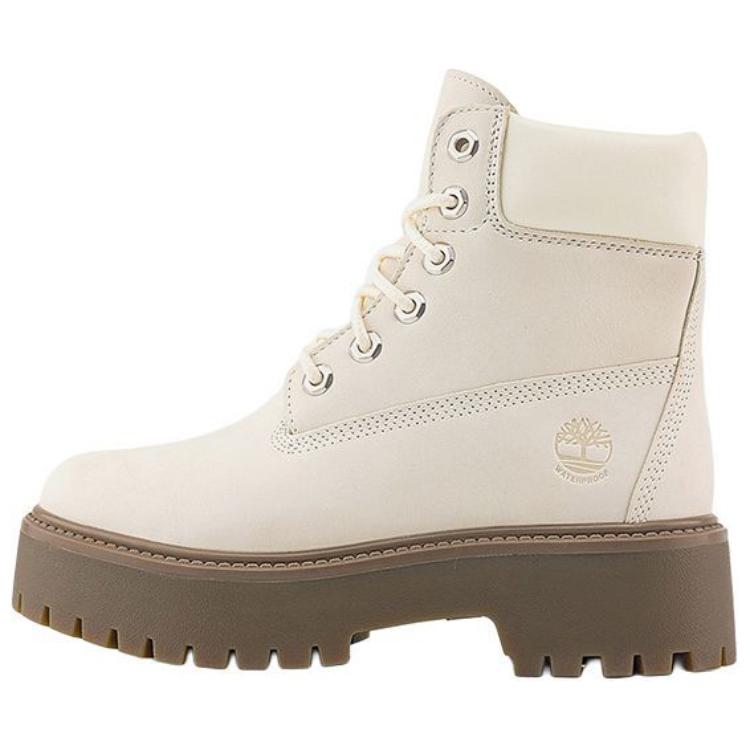 Женские ботинки Timberland (бежевые)