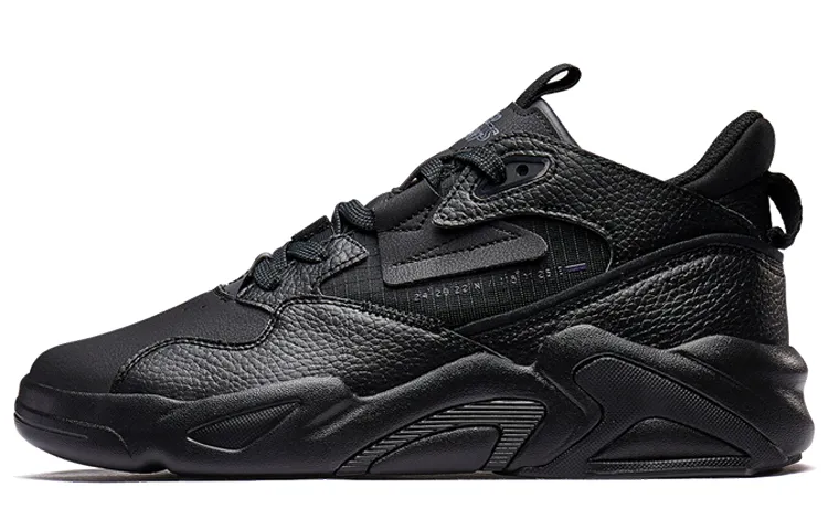 XTEP Chunky Sneakers Men's Low Top Black