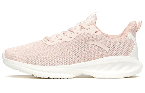 Anta Cushioning Slip Resistant Abrasion Resistant Low top Running Shoes Women's Pink White