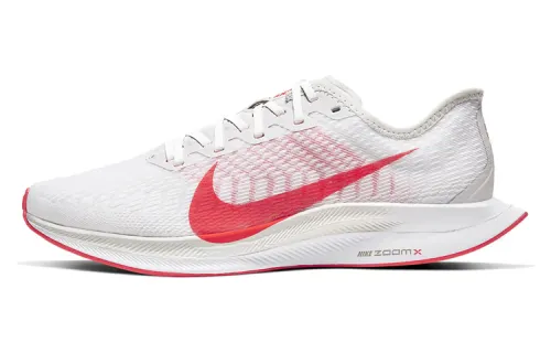 Nike Pegasus turbo 2 Sports Lace Fabric Shock Absorbing Balance Low Top Running Shoes Men and Women Same Model White Laser Red