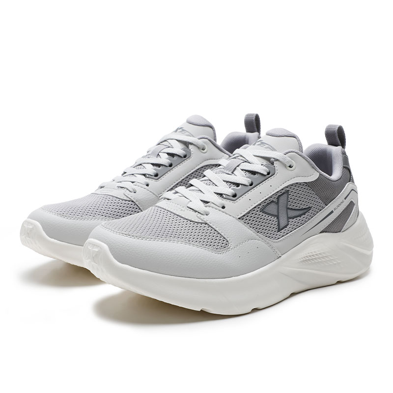 XTEP Breathable Lightweight Breathable And Lightweight Low top Casual Running Shoes Men’s Gray