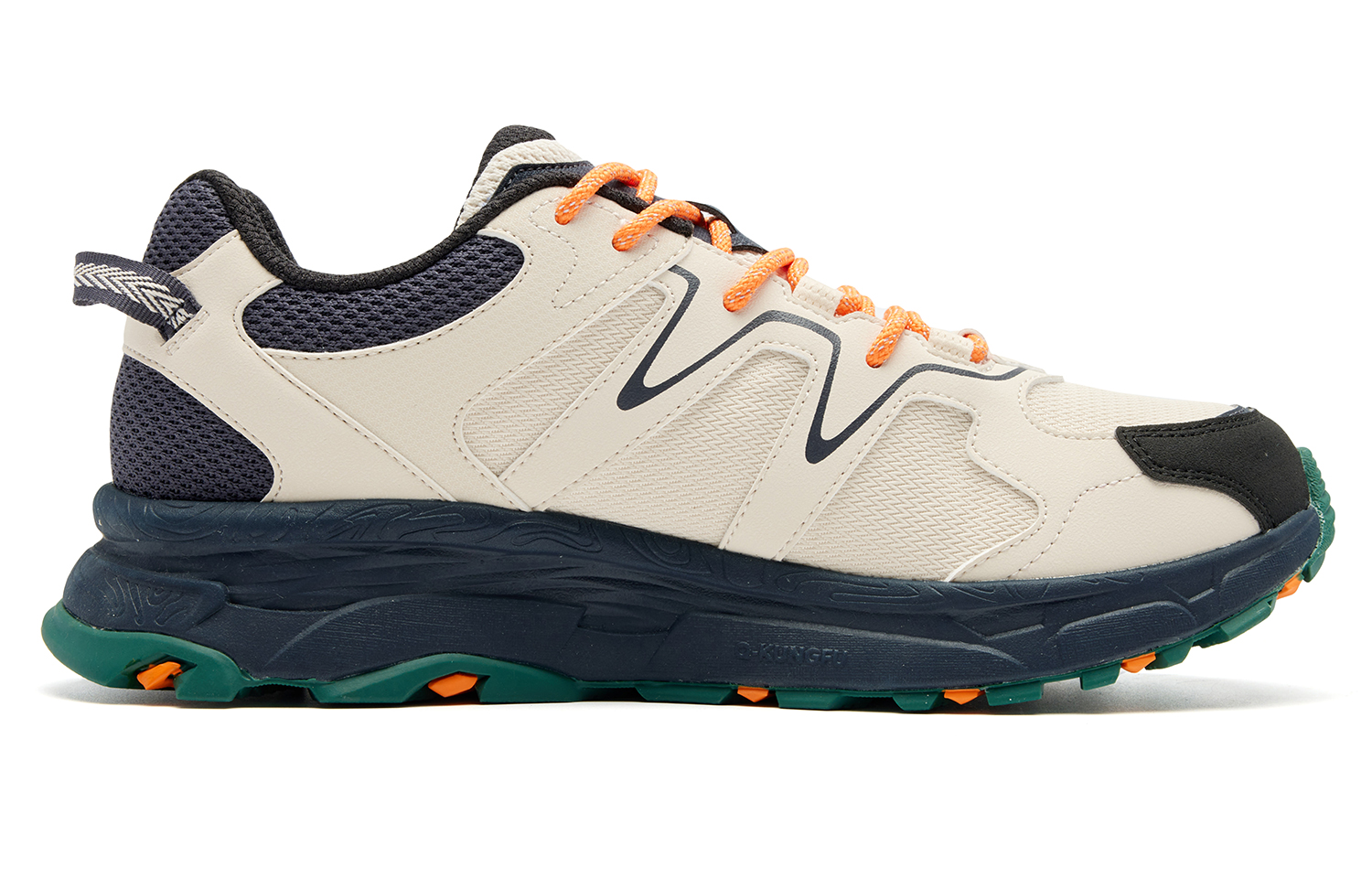 QIAODAN Towards The Mountain Low top Trail Running City Commuting Running Shoes Men’s White Blue