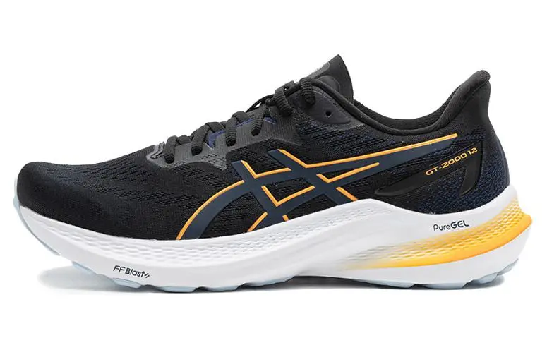 ASICS GT 2000 12 Black Fellow Yellow