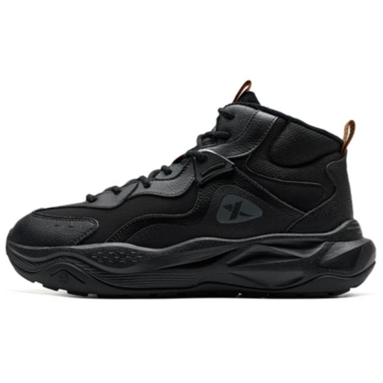 XTEP Red Cliffs 2.0 SE Fleece Lined Comfortable Fashion Slip Resistant Thermal High top Outdoor Shoes Men’s Black