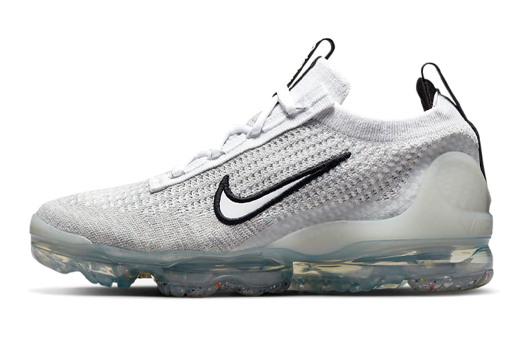 Nike Air VaporMax 2021 Flyknit 'White Metallic Silver' Gs