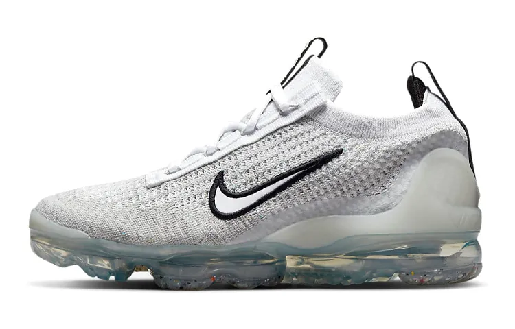 Nike Air VaporMax 2021 Flyknit 'White Metallic Silver' Gs