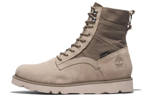 Timberland Vibram Waterproof Leather And Fabric Boots 'Beige Suede'