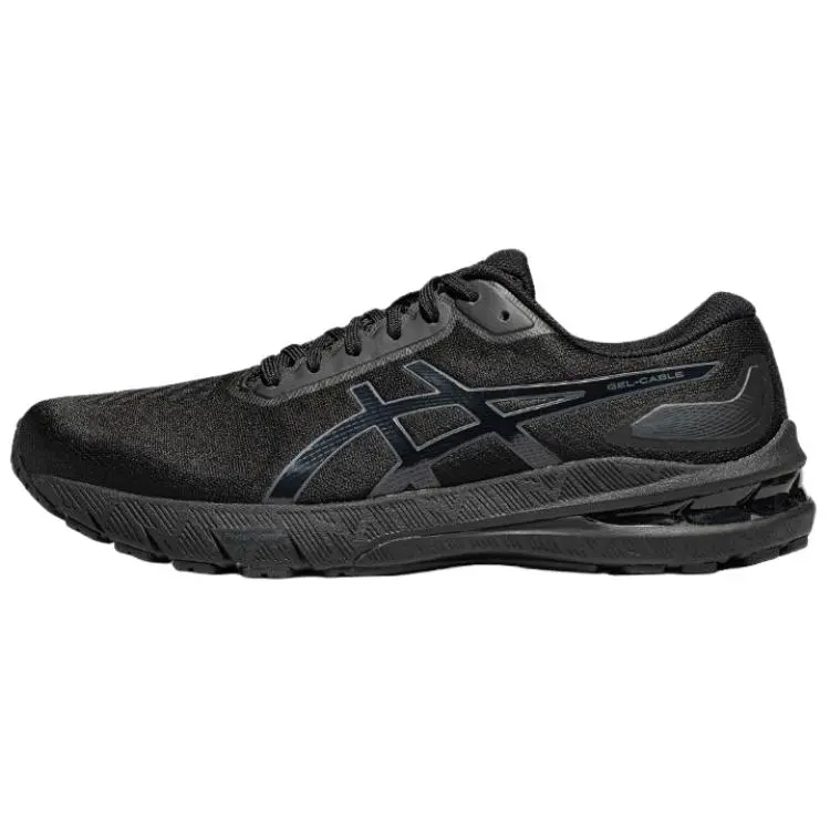 Asics GEL CABLE Fabric Abrasion Resistant Low top Running Shoes Men's Black