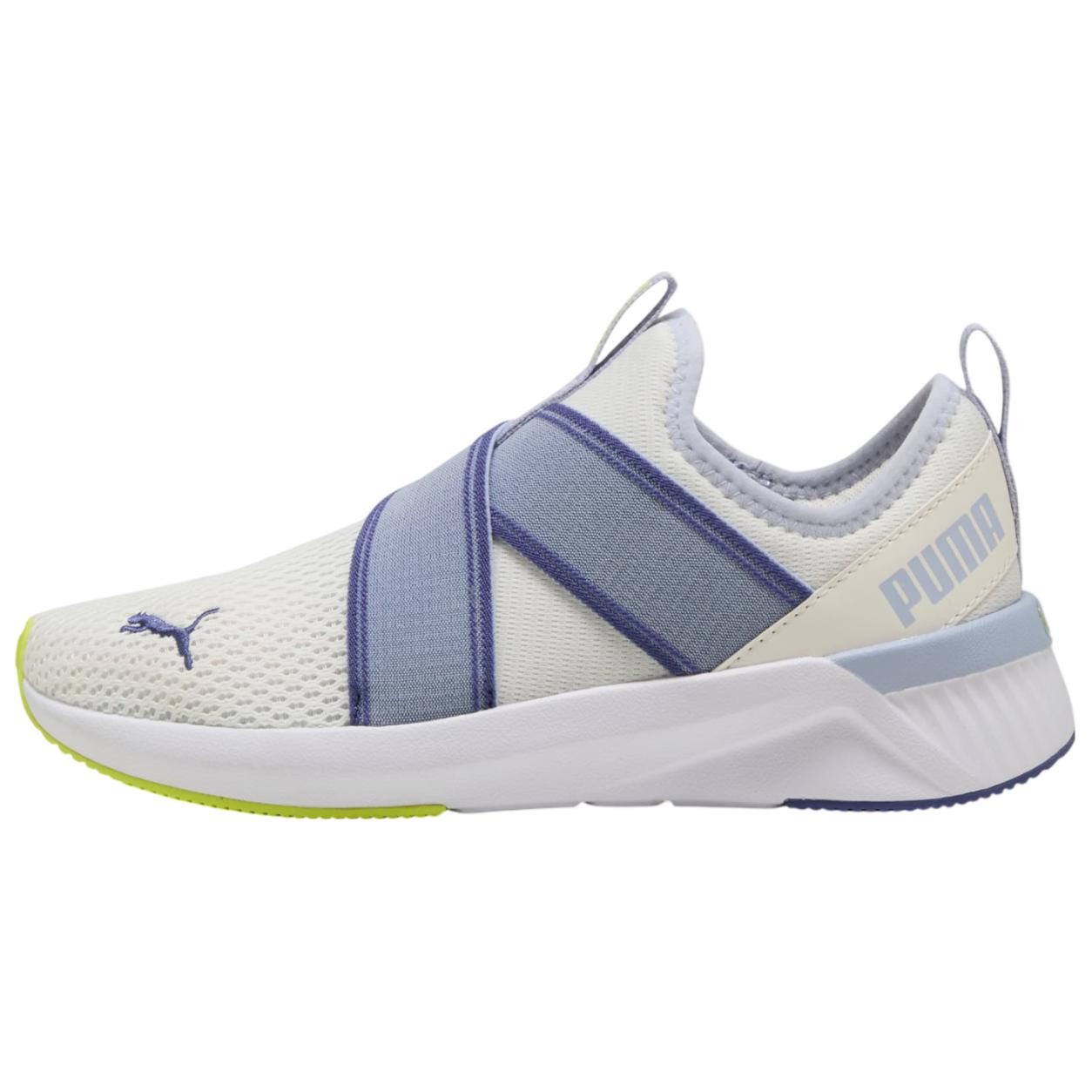 PUMA Softride Harli Slip Resistant Abrasion Resistant Low top Casual City Commuting Running Shoes Women's White Blue