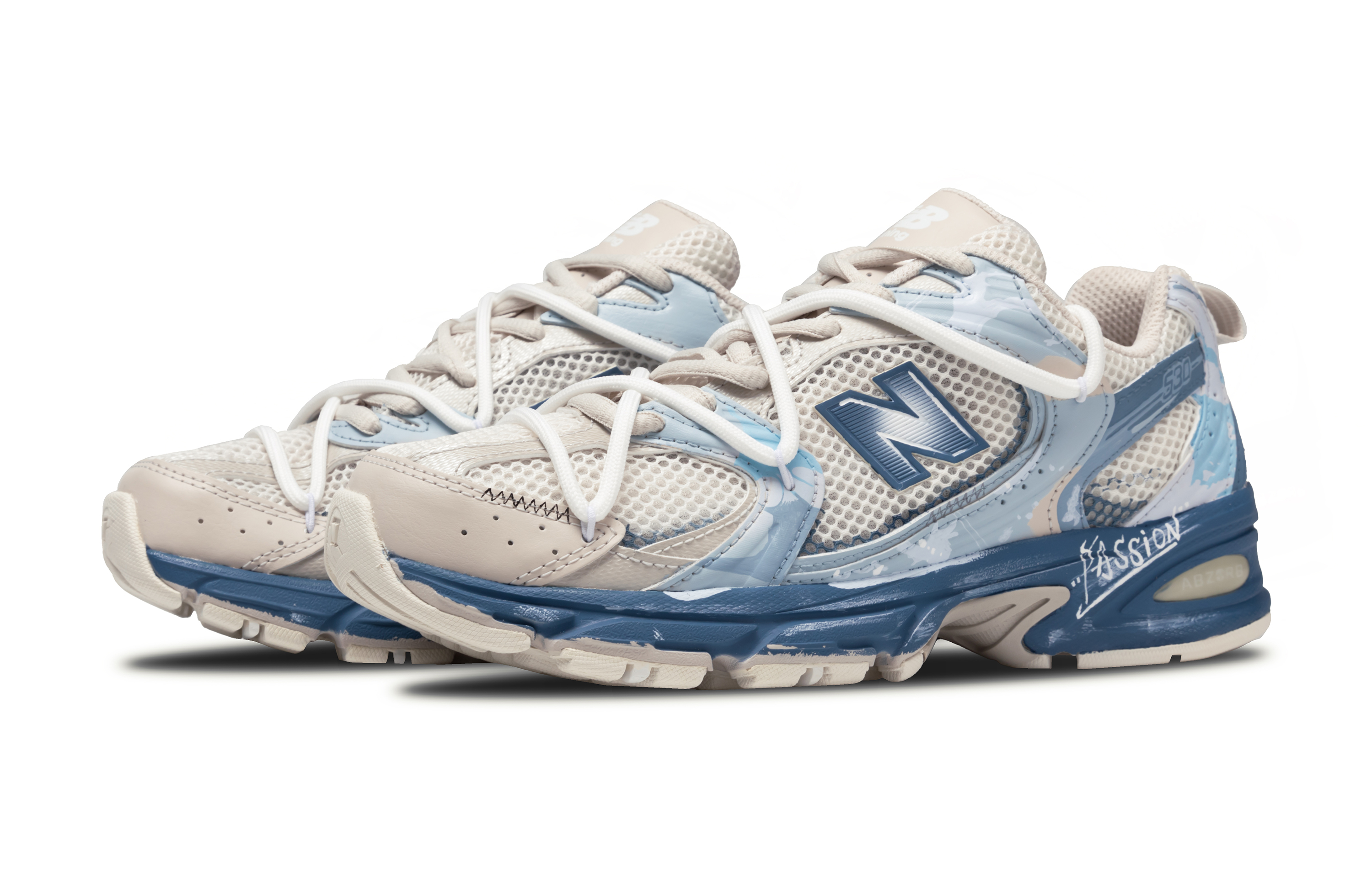 New Balance NB 530 Abrasion Resistant Breathable Low top Casual City Commuting Running Shoes Unisex Blue