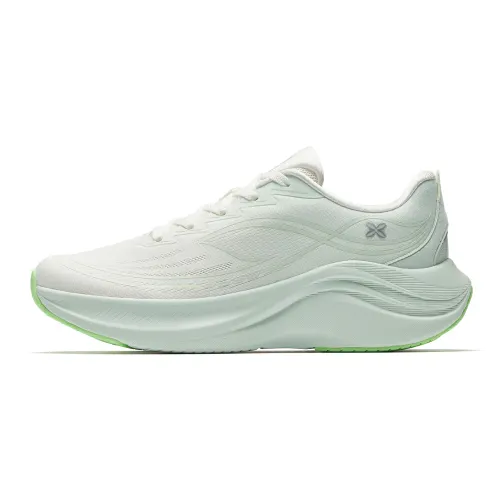 Anta Leaf 6.0 Low top Casual Sprint City Commuting Running Shoes Women's Ivory White Light Sunlit Green