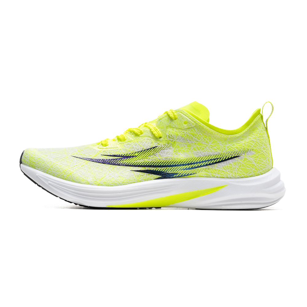 RANDONGLI Low top Full Length Carbon Plate Training Sprint Running Shoes Unisex Neon Green