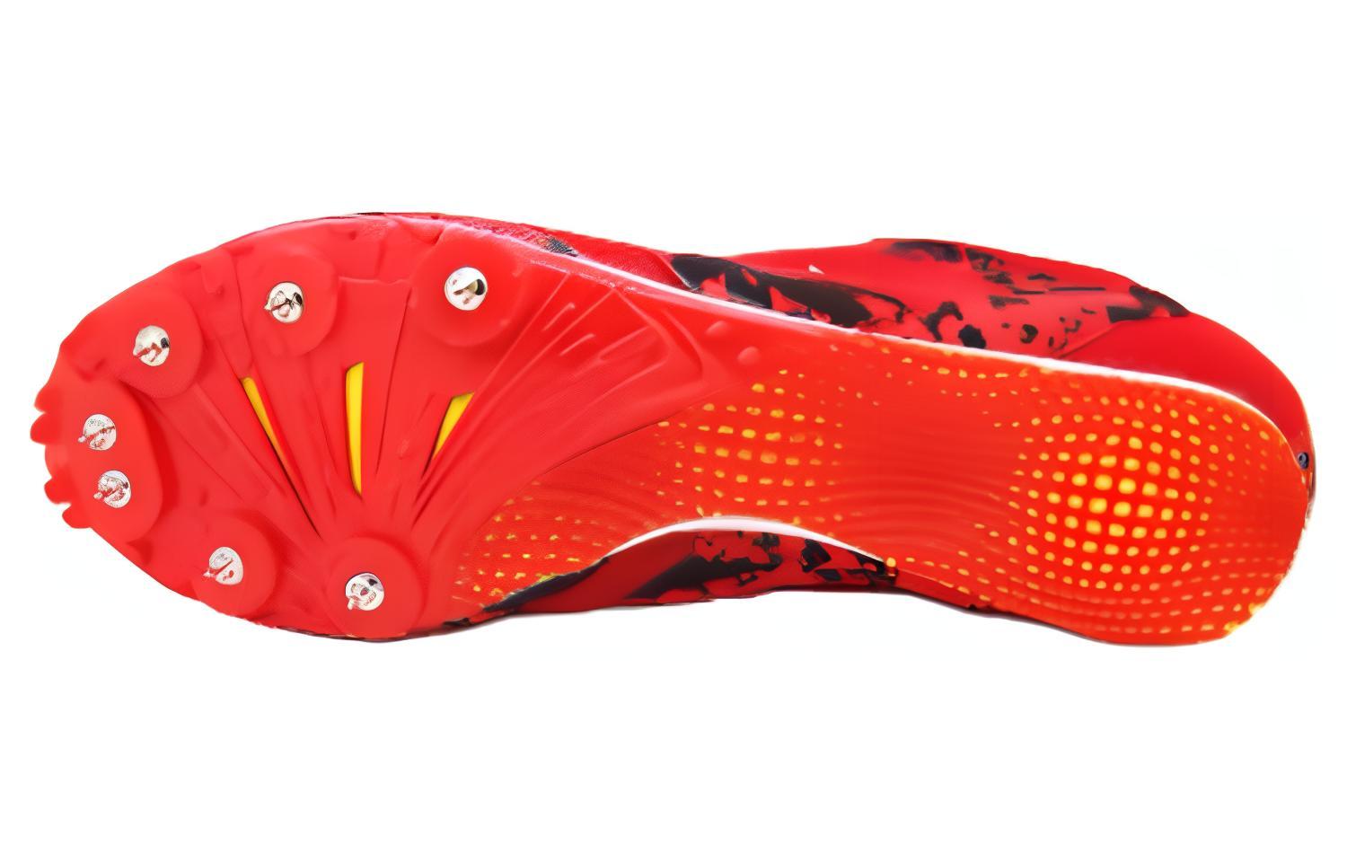 HEALTH Cushioning Slip Resistant Abrasion Resistant Low top Running Shoes Unisex Red Black