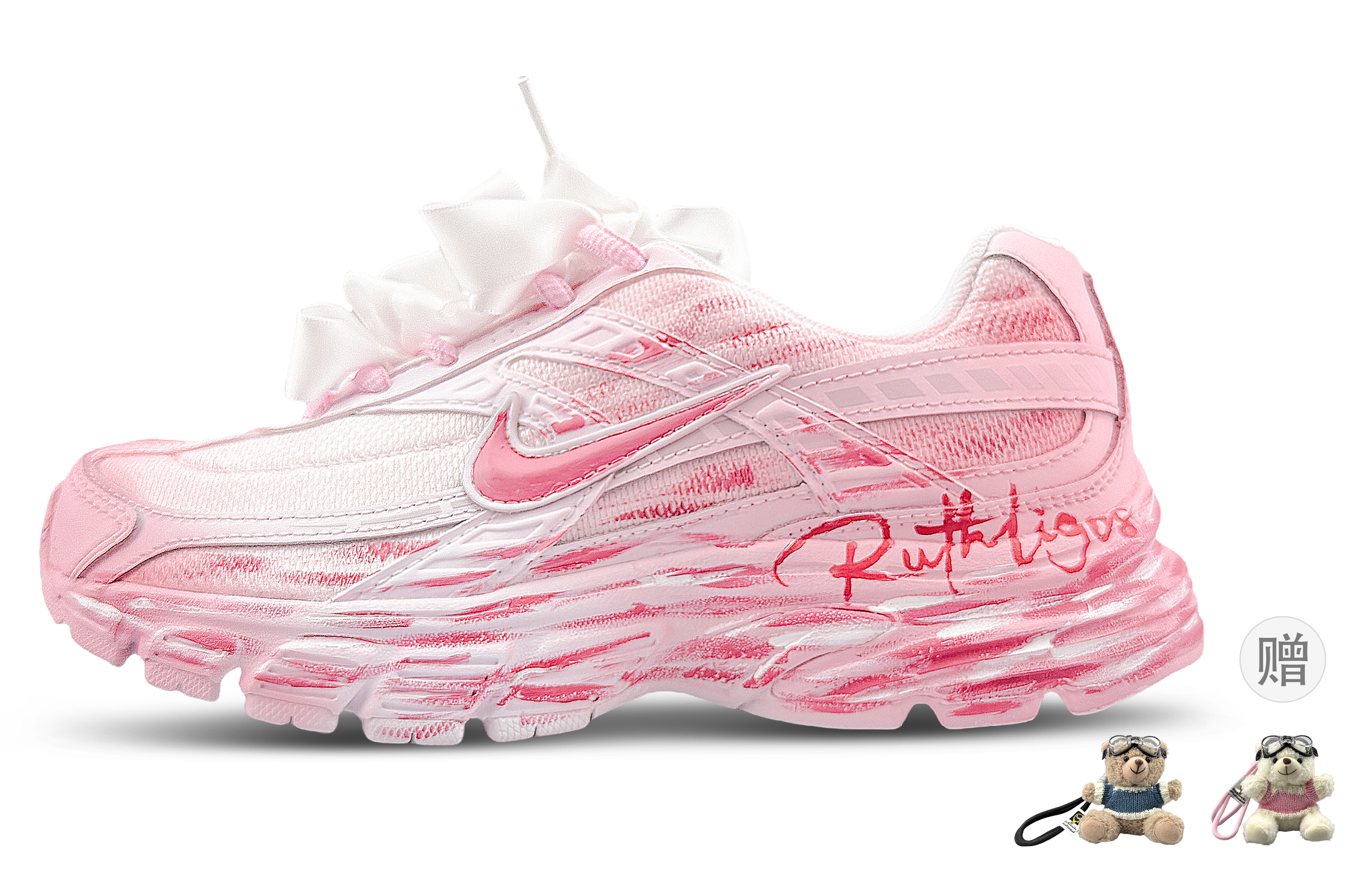 Nike Initiator Cushioning Abrasion Resistant Breathable Low top Running Shoes Women’s Pink