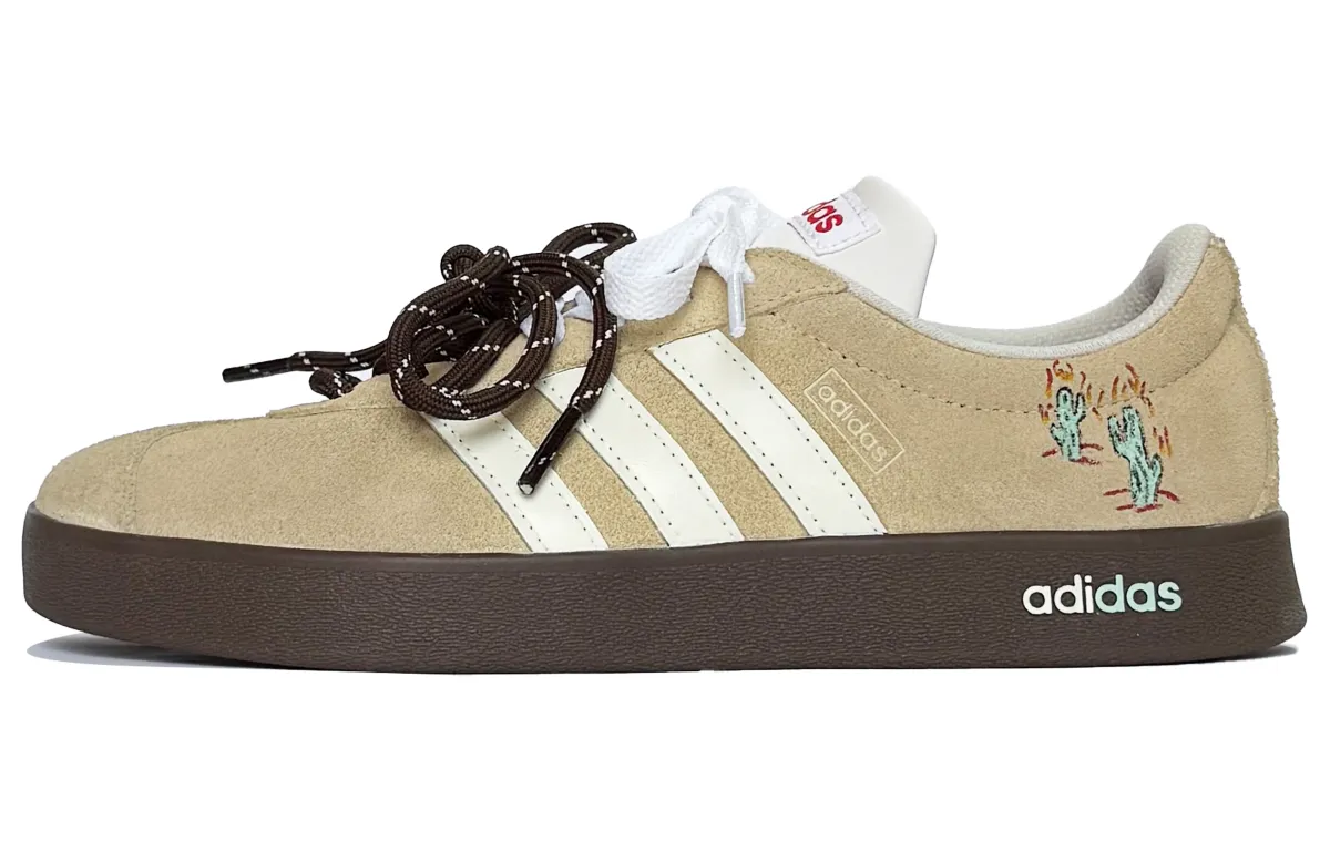 Adidas VL COURT 2.0 German Army Trainers Unisex Low Top White Coffee