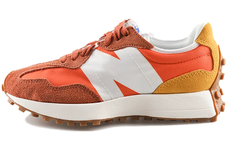 New Balance NB 327 Retro Sports Synthetic Leather Low top Running Shoes Unisex Orange