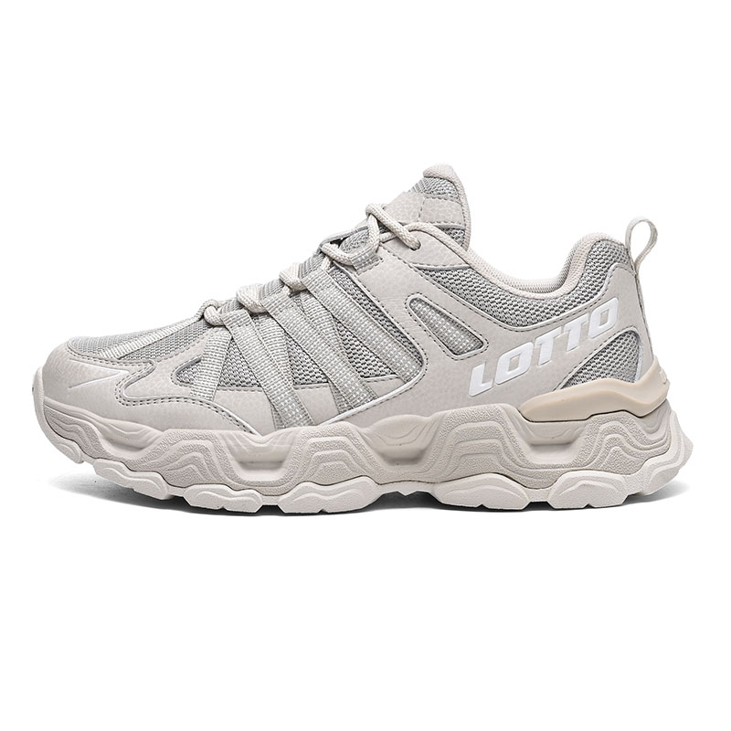 LOTTO Cushioning Slip Resistant Abrasion Resistant Low top Outdoor Shoes Women’s Beige Gray