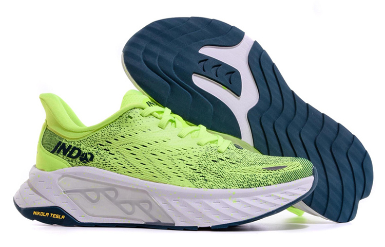 JNDO Slip Resistant Cushioning Abrasion Resistant Low top Running Shoes Unisex Seaweed Green