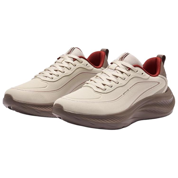 Erke Cushioning Rebound Cushioning Rebound Low top Racing Running Shoes Men’s Dry Wood Ash