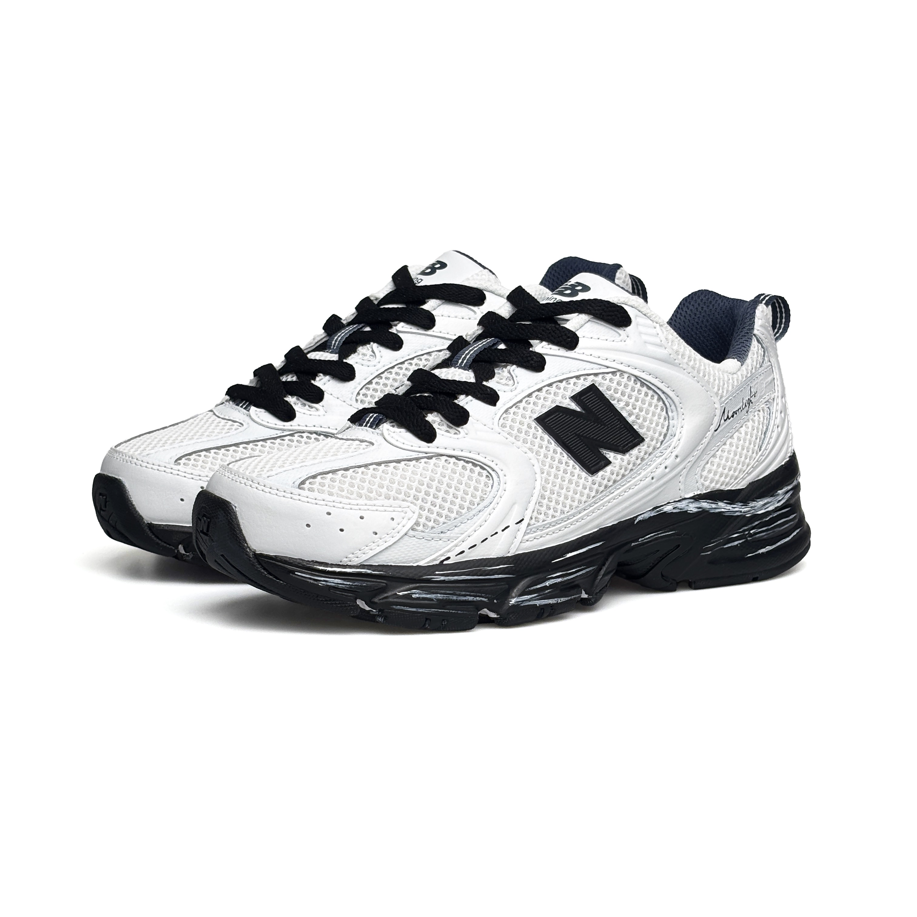 New Balance NB 530 Abrasion Resistant Low top Casual Running Shoes Unisex White