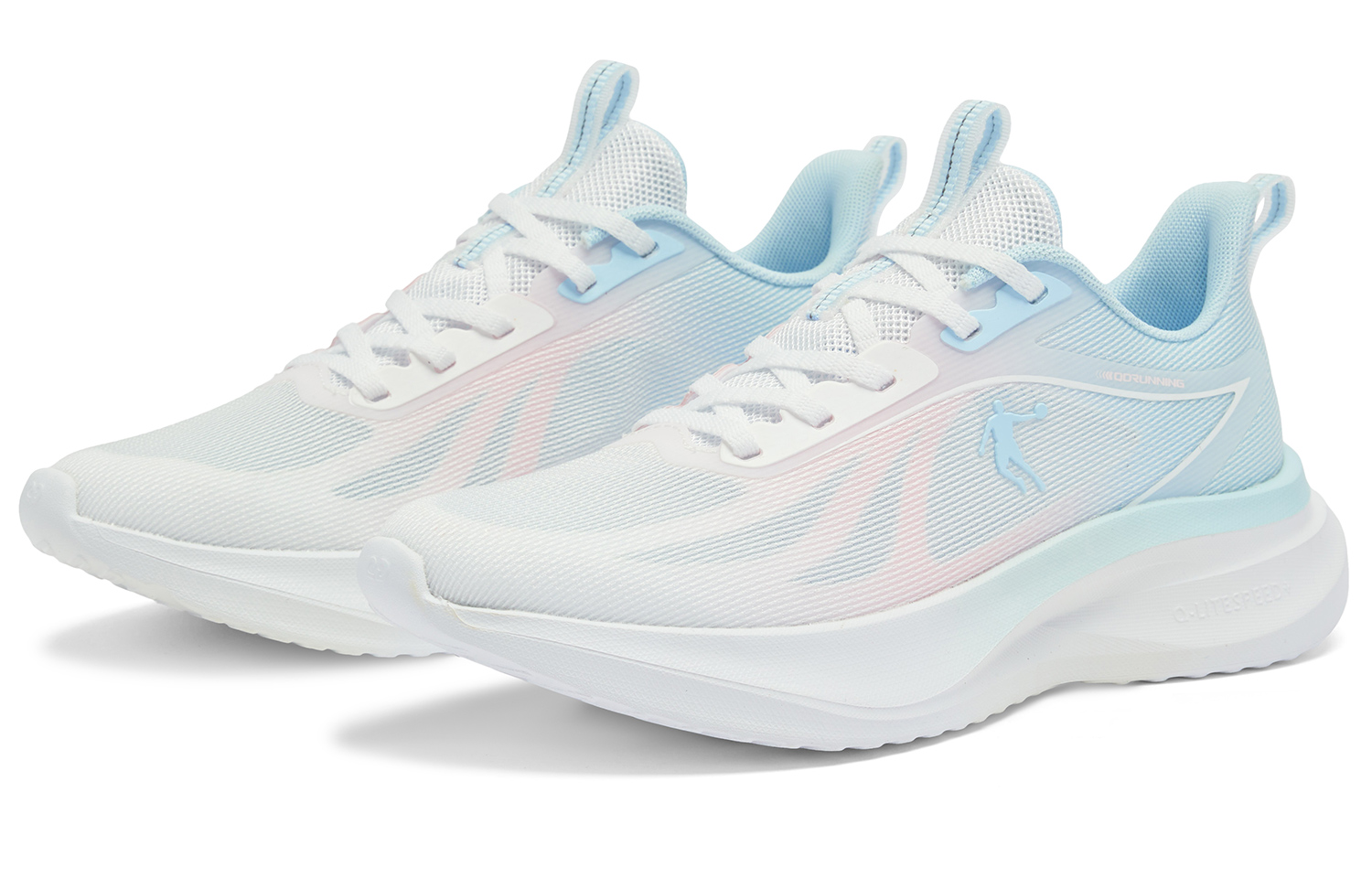 QIAODAN Breeze 3 Cushioning Slip Resistant Abrasion Resistant Breathable Lightweight Height Increasing Low top Sprint