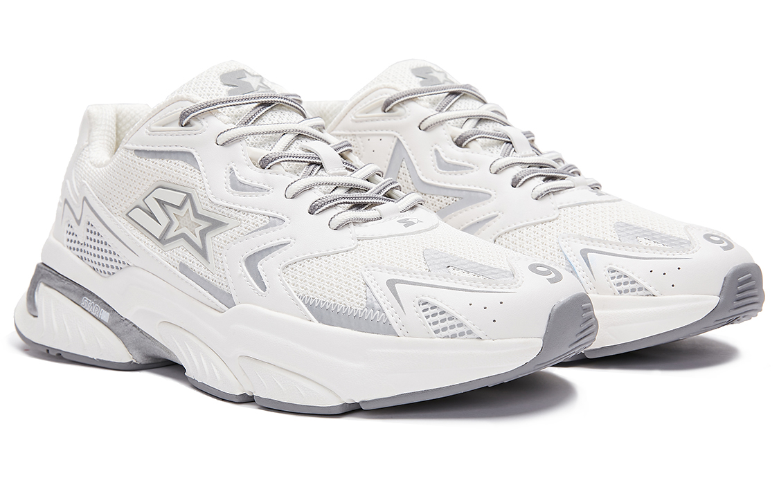 STARTER Breathable Low top Casual Running Shoes Unisex Snowball White