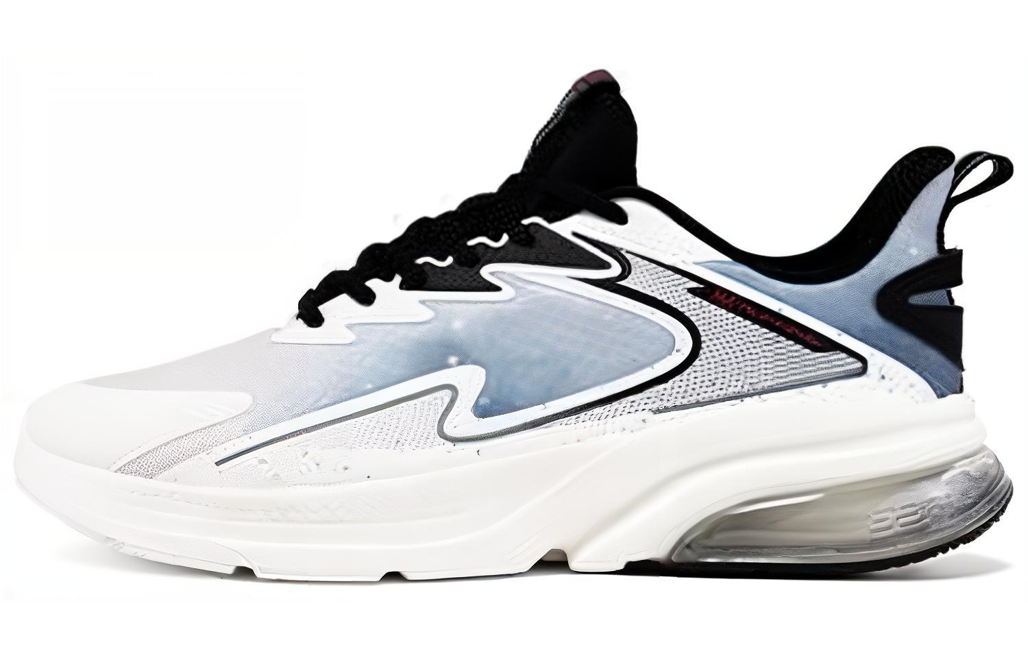 361° Cushioning Abrasion Resistant Lightweight Low top Running Shoes Men’s White Black