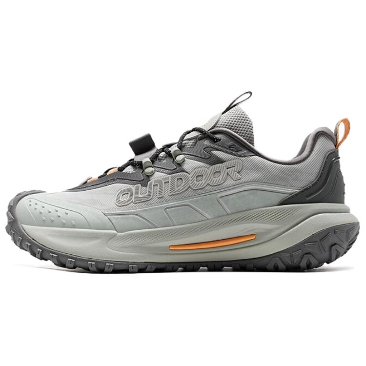 XTEP Slip Resistant And Abrasion Resistant Coverage Low top Outdoor Shoes Men's Gray