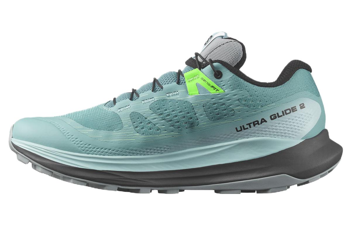 SALOMON Ultra Glide 2 Mesh Low top Running Shoes Women's Green Gray