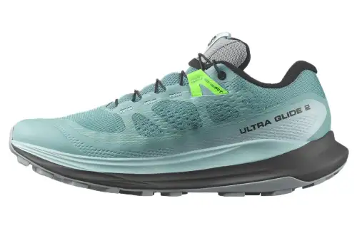SALOMON Ultra Glide 2 Mesh Low top Running Shoes Women's Green Gray