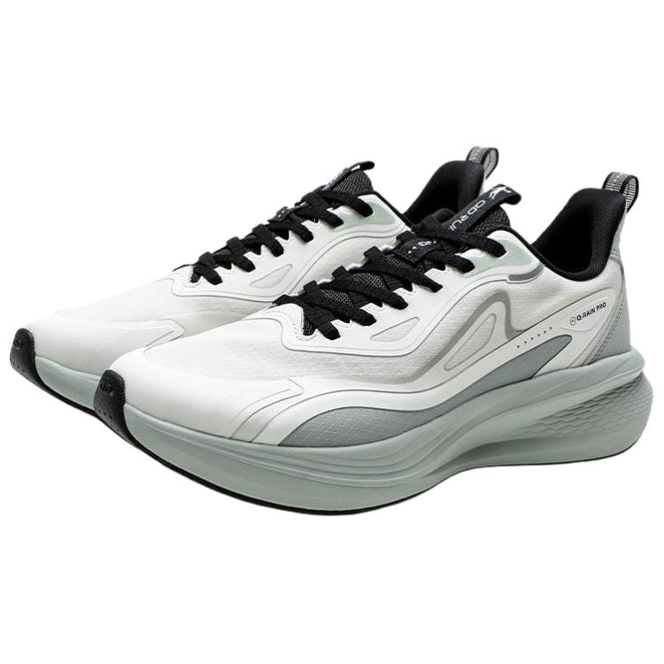 QIAODAN Slip Resistant Abrasion Resistant Low top Casual Running Shoes Men’s Beige Green