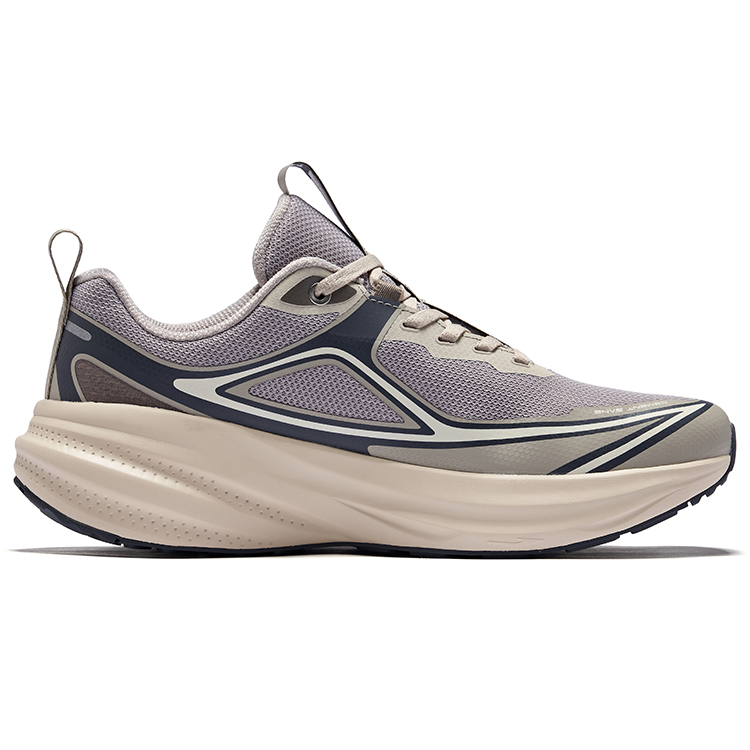 Erke Vertical 1.0 Running Shoes Men’s Low Top Warm Mist Gray Carbon Gray