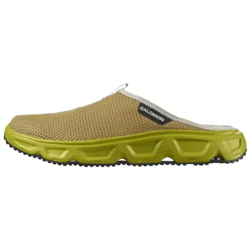 SALOMON Slip Resistant Abrasion Resistant Quick Dry Closed Toe Slippers Men's Yellow Green