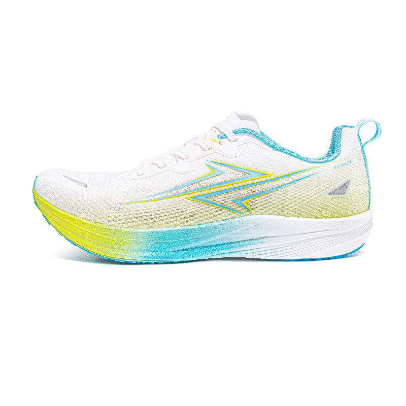 VICTORY LIGHT Low top Carbon Plate Training Sprint Running Shoes Unisex White Blue Green