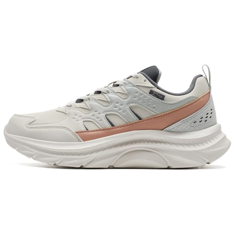 XTEP Slip Resistant Abrasion Resistant Low top Casual Running Shoes Women’s Beige Gray Pink