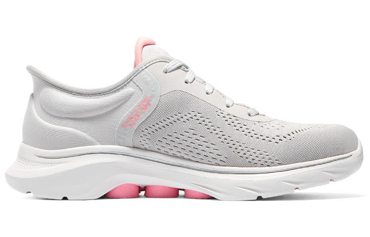 Skechers GO WALK 7 Breathable Rebound Support Low top Walking Shoes Women’s Gray Pink
