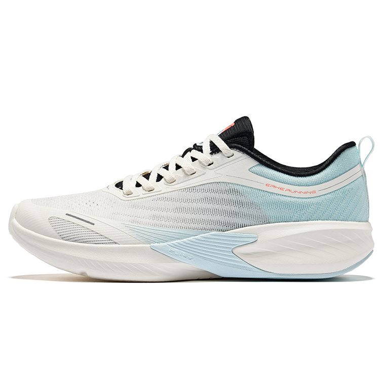 Erke Fabric Cushioning Breathable Low top City Commuting Running Shoes Men’s Microcrystal White Tranquil Blue