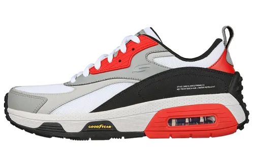 Skechers Air Extreme V2 Low top Running Shoes Men's White Gray Red