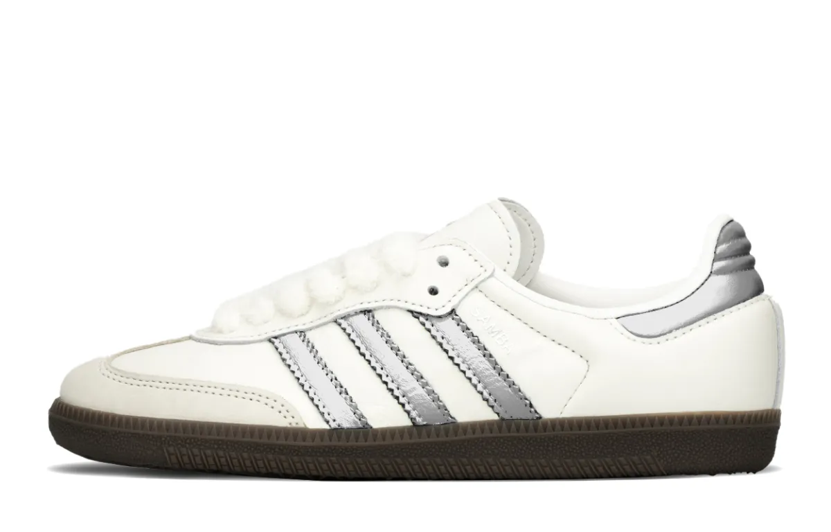Adidas Originals SAMBA OG Height Increasing Height Increasing Low top Skateboard Shoes Women's White Silver