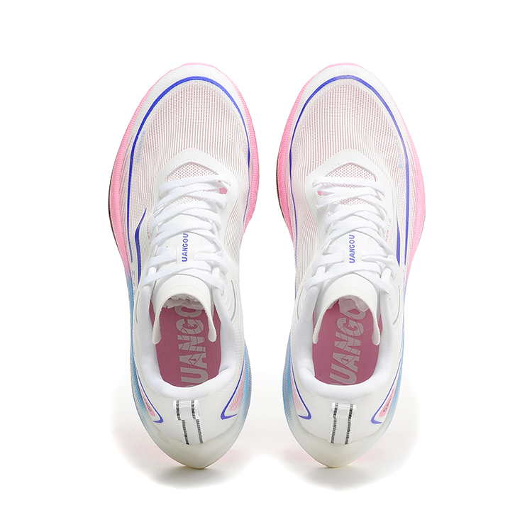 DUANGOU Low top Sports Running Shoes Unisex Pink Blue