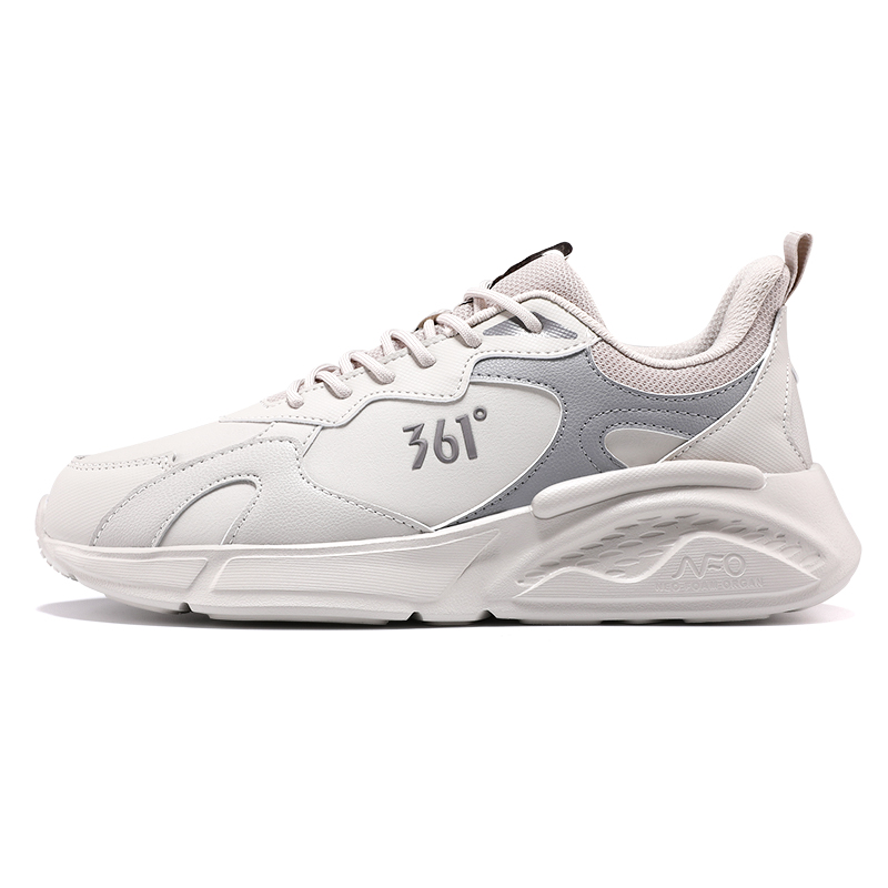 361° Slip Resistant Abrasion Resistant Low top Casual Running Shoes Men’s Gray